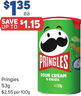 Foodland Pringles 53g offer