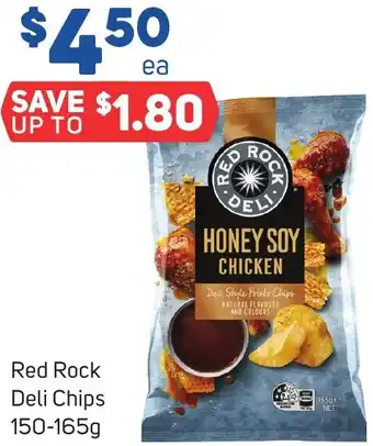Foodland Red Rock Deli Chips 150-165g offer