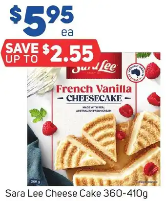 Foodland Sara Lee Cheese Cake 360-410g offer