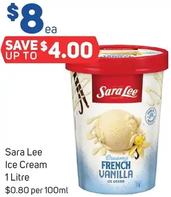 Foodland Sara Lee Ice Cream 1 Litre offer