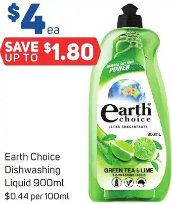 Foodland Earth Choice Dishwashing Liquid 900ml offer