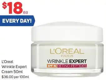 Foodland L'Oreal Wrinkle Expert Cream 50ml offer