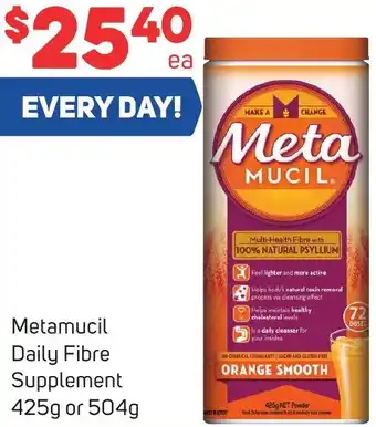 Foodland Metamucil Daily Fibre Supplement 425g or 504g offer