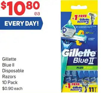 Foodland Gillette Blue Il Disposable Razors offer