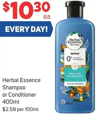 Herbal Essence Shampoo or Conditioner 400ml