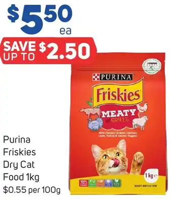 Foodland Purina Friskies Dry Cat Food 1kg offer