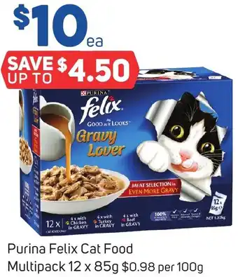 Foodland Purina Felix Cat Food Multipack 12 x 85g offer