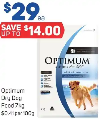 Foodland Optimum Dry Dog Food 7kg offer