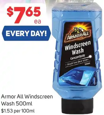 Foodland Armor All Windscreen Wash 500ml offer