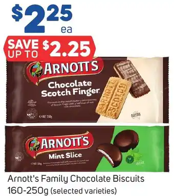 Foodland Arnott's Family Chocolate Biscuits 160-250g offer
