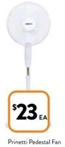 Foodworks Prinetti Pedestal Fan offer