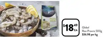 Global Raw Prawns 500g