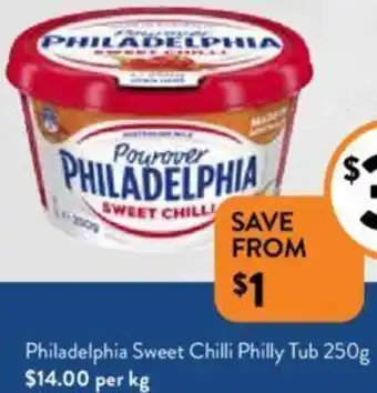 Foodworks Philadelphia Sweet Chilli Philly Tub 250g offer