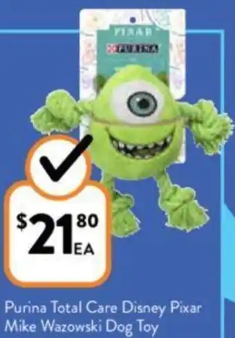 Foodworks Purina Total Care Disney Pixar Mike Wazowski Dog Toy offer