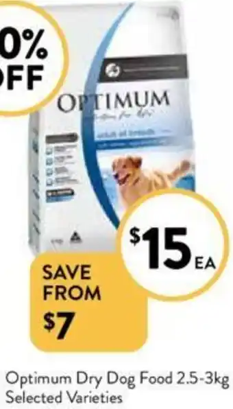 Foodworks Optimum Dry Dog Food 2.5-3kg offer