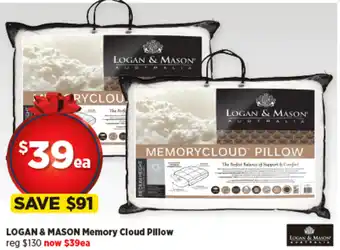 Spotlight LOGAN & MASON Memory Cloud Pillow offer