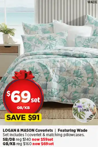 Spotlight LOGAN & MASON Coverlets | Featuring Wade offer