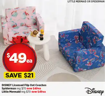Spotlight DISNEY Licensed Flip Out Couches offer