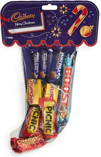 BIG W Cadbury christmas stocking 183g offer