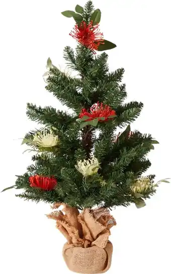 BIG W 80cm hessian australiana christmas tree offer