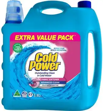 Cold power laundry liquid 5.4-litre