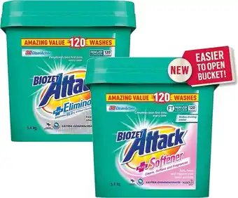 BIG W Biozet attack laundry powder plus 5.4kg offer