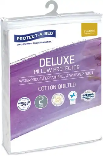 BIG W Protect-a-bed waterproof cotton quilted pillow protector offer