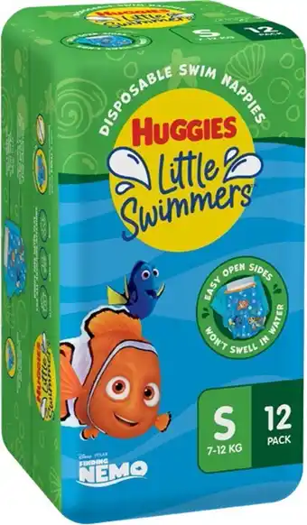BIG W Huggies little swimmers swim nappies small (7-12kg) offer