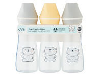Coles CUB Feeding Bottles 0+ Months with Teats 3 Pack offer