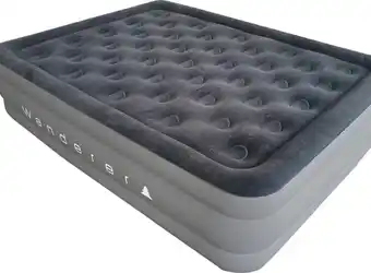 BCF Wanderer contour double high queen air bed with 240v pump offer