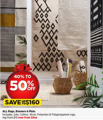 Spotlight ALL Rugs, Runners & Mats offer