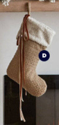 Spotlight Faux Fur & Jute Stocking offer
