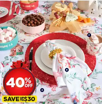 Spotlight JOLLY & JOY Australlana Tablecloth 150 x 300cm offer