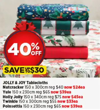 Spotlight JOLLY & JOY Tablecloths offer