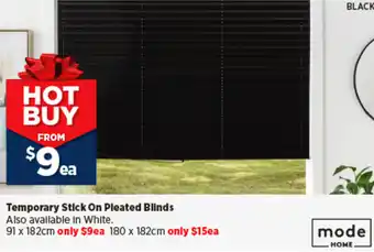 Spotlight Temporary Stick On Pleated Blinds offer