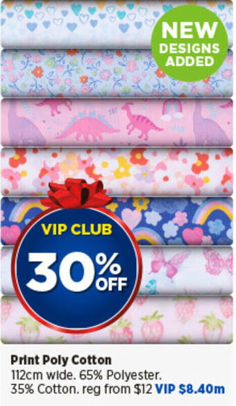 Spotlight Print Poly Cotton offer