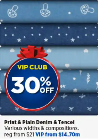 Spotlight Print & Plain Denim & Tencel offer