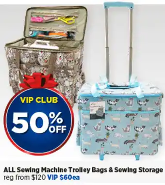 Spotlight ALL Sewing Machine Trolley Bags & Sewing Storage offer