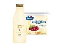 Foodworks Pauls Double Thick Custard 900g or Farmhouse Gold Vanilla Custard 800g offer
