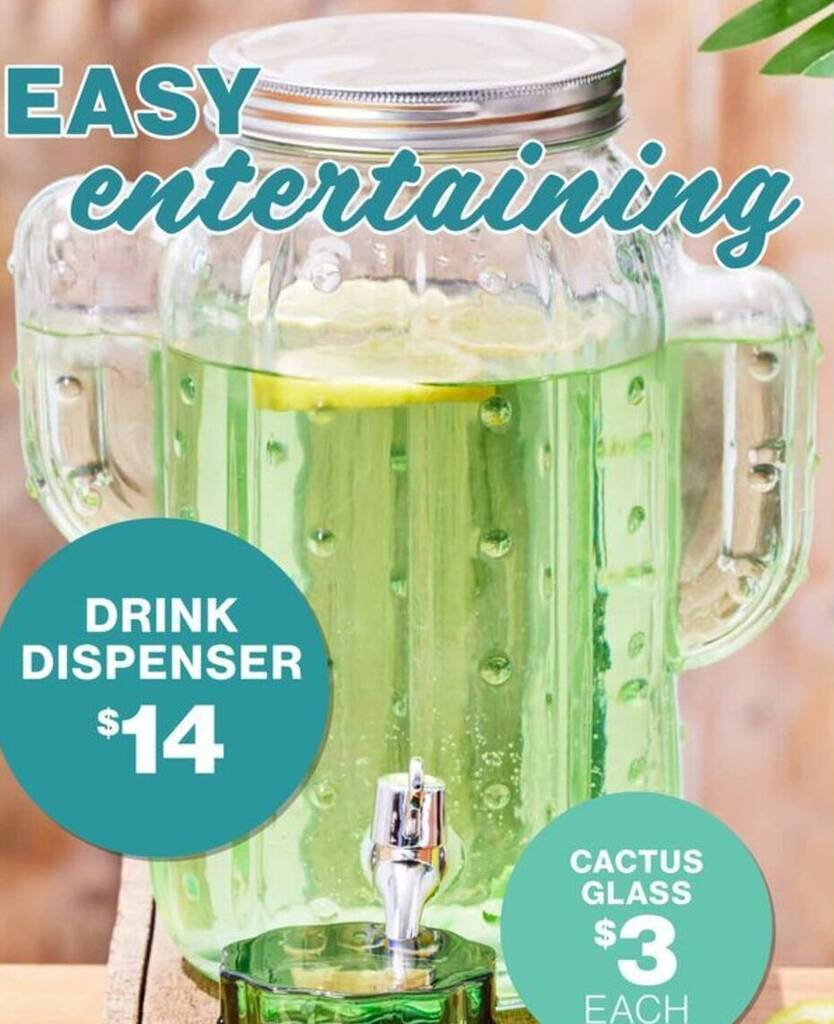 DRINK DISPENSER offer at The Reject Shop