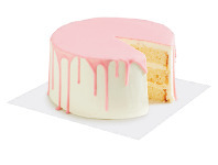 Coles Coles Bakery Drip Cakes Pink or Chocolate 1.2kg offer