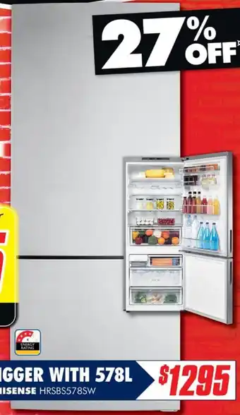 The Good Guys 427L Bottom Mount Refrigerator offer