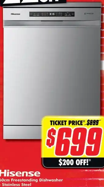 The Good Guys 60cm Freestanding Dishwasher Stainless Steel offer