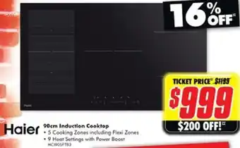 The Good Guys 90cm Induction Cooktop offer