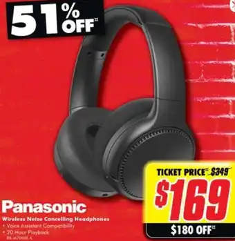 The Good Guys Wireless Noise Cancelling Headphones offer