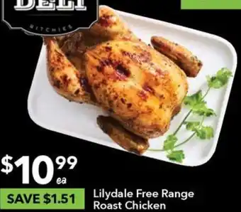 Ritchies Lilydale Free Range Roast Chicken offer