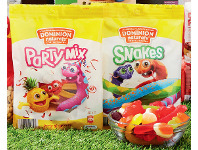 ALDI Dominion Naturals Snakes or Party Mix 225g offer