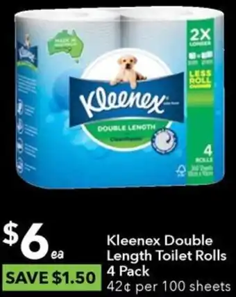 Ritchies Kleenex Double Length Toilet Rolls offer