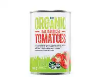 ALDI Just Organic Diced Tomatoes 400g offer