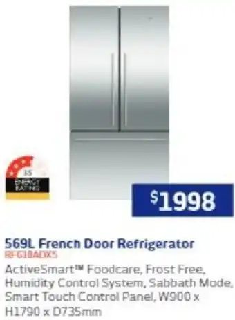 Retravision 569L French Door Refrigerator offer
